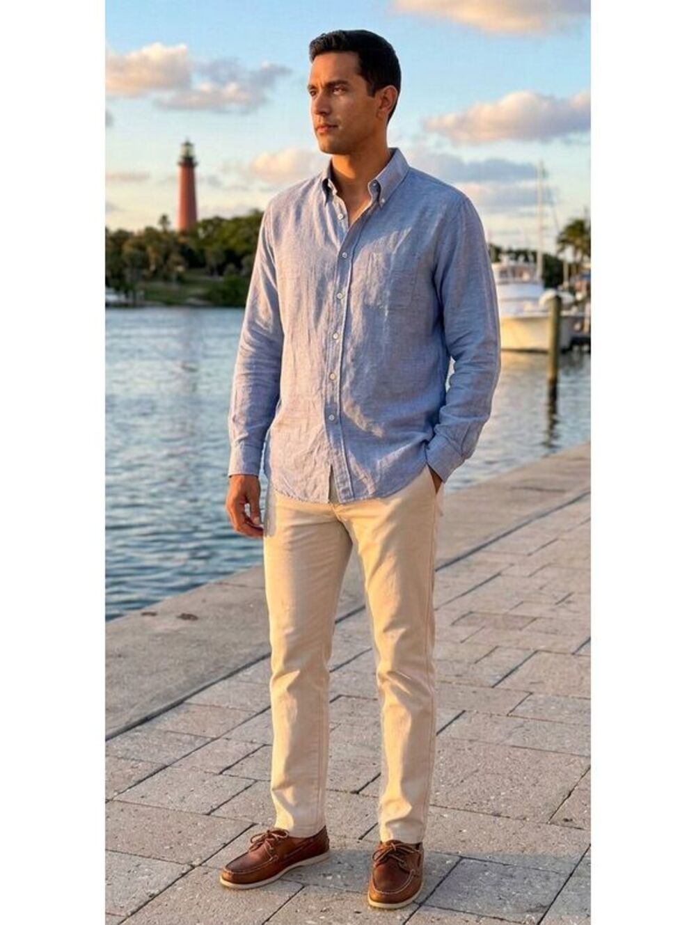 Brooks Brothers Regent Men's XL Irish Linen Button Down Shirt Blue Long Sleeve